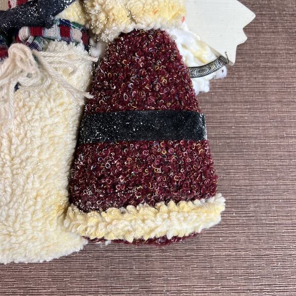 Christmas “Warm Welcome” Door Hanger – Santa & Snowman Holding Hands, Holiday - Picture 10 of 10